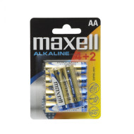 Maxell  alkáli ceruza elem (AA)  4+2db/csomag