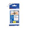 Tape Brother 12mm BLACK ON WHITE (4m) TZE231S2