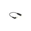 Delock Audio Cable Stereo jack 2.5 mm 3 pin male Stereo jack 3.5 mm 3 pin female angled 65672