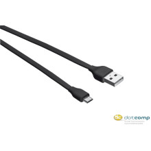 Trust Urban lapos Micro-USB - USB adat/töltőkábel 1m fekete /20135/