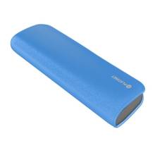 PLATINET Power Bank hordozhat&oacute; t&ouml;ltő bőr bor&iacute;t&aacute;ssal 7200mAh K&eacute;k + micro USB K&aacute;bel