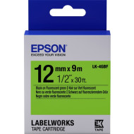 EPSON - SUPPLIES OTHER (S5 S6 U1) TAPE - LK4GBF FLUOR BLK/        C53S654018