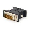 Gembird adapter DVI-A 24-pin apa / VGA 15-pin HD (3 sor) fekete A-DVI-VGA-BK
