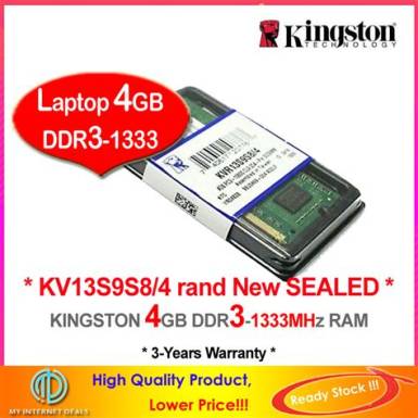 GEIL RAM NOTEBOOK DDR3 PC10600 1333MHz 4GB CL9