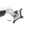 Multibrackets Gaslift asztali rögzítő LCD/PLAZMA/LED konzol fehér színű 7350022737150