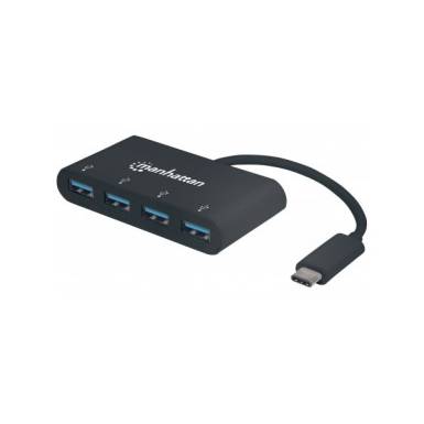 MANHATTAN USB 3.1 HUB 4 portos, USB C csatlakozóval MANHATTAN USB 3.1 HUB 4 portos, USB C csatlakozóval