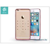 Devia Apple iPhone 6 Plus/6S Plus hátlap kristály díszitéssel - Devia Crystal Love - rose pink ST976200