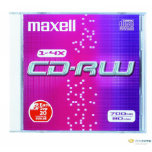 Maxell 80"/700MB 4x CD lemez újraírható normál tok
