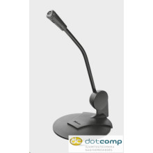 Trust Mikrofon - Primo Desk (c.sz:21674, 2x3.5mm jack csatlakozó, 180cm kábel, + TRRS adapter, sötét