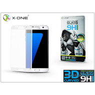 X-One Samsung G935F Galaxy S7 Edge üveg képernyővédő fólia - X-One 3D Full Screen Tempered Glass 0.3 mm - Teljes képernyős - 1 db/csomag - white PT-3669