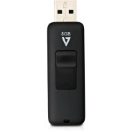 V7 - FUTUREPATH 8GB FLASH DRIVE USB 2.0 BLACK   VF28GAR-3E