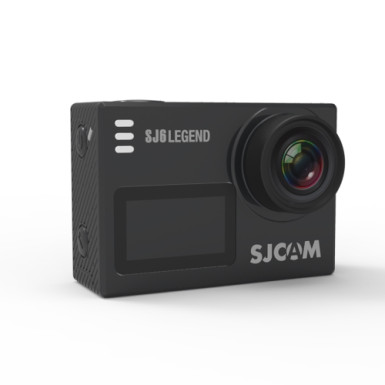 SJCAM SJ6 LEGEND sportkamera, 4K (2880x2160) 24fps videofelbontás, 16 Mp képfelbontás, wifi, 2" érintőképernyős hátoldali kijelző, előlapi kijelző, külső mikrofon és SJCAM távirányító (nem tartozék), gyro stabilizátor, WDR, mozgásérzékelés, SJ6 