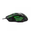 ESPERANZA WOLF USB MX201 gamer egér Fekete/Zöld EGM201G