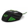 ESPERANZA WOLF USB MX201 gamer egér Fekete/Zöld EGM201G