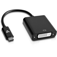 V7 - CABLES USB-C TO DVI-D ADAPTER BLACK    V7UCDVI-BLK-1E