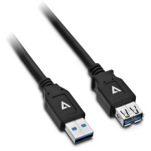 V7 - CABLES USB3.0A TO A EXT CABLE 2M BLACK V7U3.0EXT-2M-BLK-1E