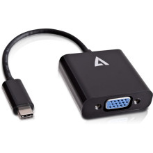 V7 - CABLES USB-C TO VGA ADAPTER BLACK      V7UCVGA-BLK-1E