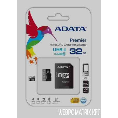 A-Data 32GB MicroSDHC + Adapter UHS-I Class 10