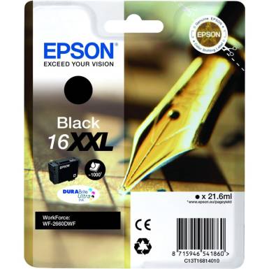 EPSON - SUPPLIES INK (BLISTER) SINGLEPBLACK16XXLDURABR.ULTRINK C13T16814012 EPSON - SUPPLIES INK (BLISTER) SINGLEPBLACK16XXLDURABR.ULTRINK C13T16814012