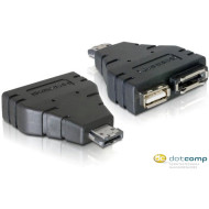 Delock DL65119 Power eSATA - 1x eSATA és 1x USB adapter