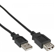 Delock USB2.0 hosszabító kábel A-tip. dugó  A-tip aljzat csatlakozókkal, 0.5m 83401