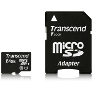 Transcend 64GB MicroSDXC Class10 UHS-I + Adapter