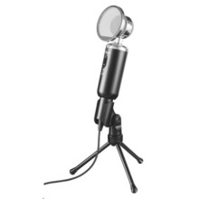 Trust Mikrofon - Madell (c.sz:21672, Studió design, Zaj szűrő előtét, 3,5mm jack, 250cm kábel, állvá