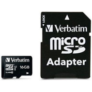 VERBATIM Memóriakártya, Micro SD, 64GB, Class 10, adapterrel VERBATIM