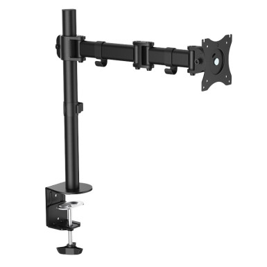 LogiLink Monitor desk mount, tilt -45°/+45°, swivel 180°, level adjustment 360°, 13–27“, max. 8 kg BP0021
