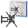 LogiLink TV wall mount, tilt -15°/+15°, swivel -90°/90°, 23–55“, max. 30 kg BP0016