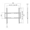 LogiLink TV wall mount, tilt -7.5°/+7.5°, swivel -90°/90°, 23–42", max. 25 kg BP0009