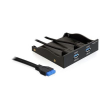 Delock USB Pinheader -&gt, 2 USB A F/F adapter