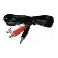 OEM Jack 3,5mm &lt,-&gt,  2 RCA M/M audió kábel 1.5m