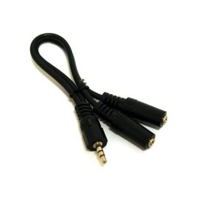 OEM 2 Jack 3,5mm &lt,-&gt,&nbsp; 1 Jack 3,5mm F/M audi&oacute; k&aacute;bel