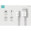 Devia Apple iPhone 5/5S/5C/SE/iPad 4/iPad Mini USB t&ouml;ltő- &eacute;s adatk&aacute;bel 1 m-es vezet&eacute;kkel - Devia Smart Cable Lightning - white ST986650
