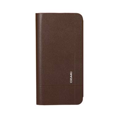 iP6 Plus/6S Plus Ozaki OC582BR Leather Folio BROWN 6+ iP6 Plus/6S Plus Ozaki OC582BR Leather Folio BROWN 6+