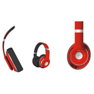 FREESTYLE Füllhallgató Rádiós Bluetooth és mikrofon FH916 sorozat - piros FH0916R