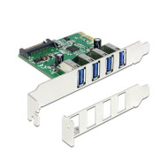 Delock PCI-E x1 4 USB3.0 IO vezérlő