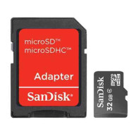 SANDISK 32GB microSDHC + Adapter