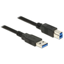 Delock Cable USB 3.0 Type-A male  USB 3.0 Type-B male 2m black 85068