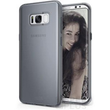 Ultra Slim Samsung G955 Galaxy S8+ Ultra Slim 0.3 mm szilikon hátlap tok, fekete-átlátszó