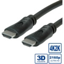 OEM HDMI 2.0 M/M UHD video jelkábel 1m fekete 11.99.5680