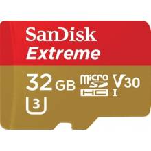 SanDisk microSDHC V30 A1    32GB Extreme 100MB SDSQXAF-032G-GN6MA SDSQXAF-032G-GN6MA