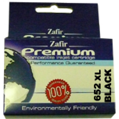 ZAFÍR PREMIUM HP 652XL (F6V25AE) BK 100% ÚJ UGY. TINTAPATRON