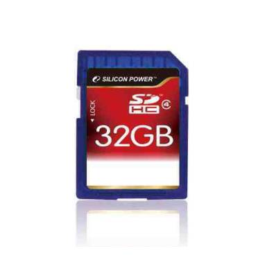 SILICON POWER 32GB  Secure Digital Card CL4+ SD adapter CL4