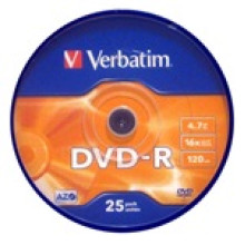 Verbatim DVD-R írható DVD lemez 4,7GB 25db hengeres