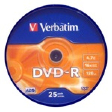 Verbatim DVD-R írható DVD lemez 4,7GB 25db hengeres