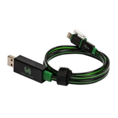 RealPower LED villágító kábel 2 az 1-ben, zöld. RealPower LED villágító kábel 2 az 1-ben, zöld.
