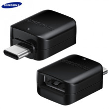 SAMSUNG Adapter (microUSB-USB Type-C, töltéshez, adatátvitelhez, OTG) FEKETE EE-UN930BBEG 69496