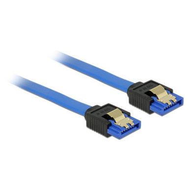 Delock Cable SATA 6 Gb/s receptacle straight-SATA receptacle straight 1m blue 84981